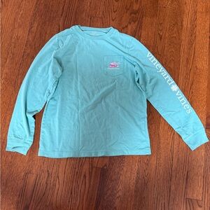 Vineyard Vines Long Sleeve Blue/Green Shirt